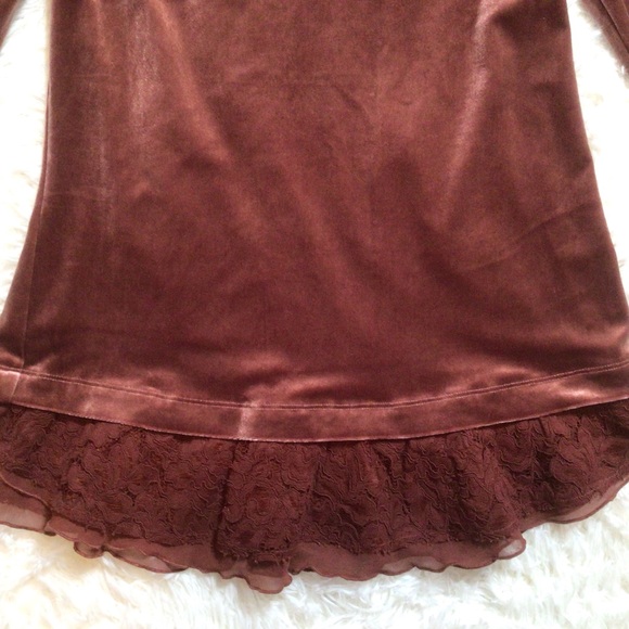 Sundance Velvet Grace Lace Top Lagen Utah Southwestern Boho Rose Lagenlook West - Picture 3 of 4
